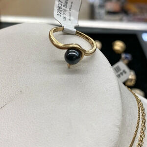 322637 14k black pearl Ring